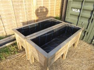 new raised timber beds
