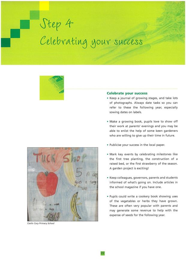 Step 4 - celebrating your success