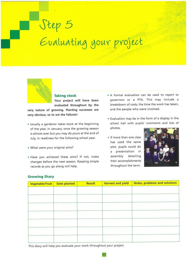 Step 5 - evaluating your project