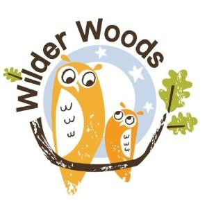 Wilder woods logo 2 owls on a branch