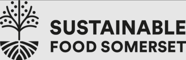 Sustainble Food Somerset logo of tree with roots