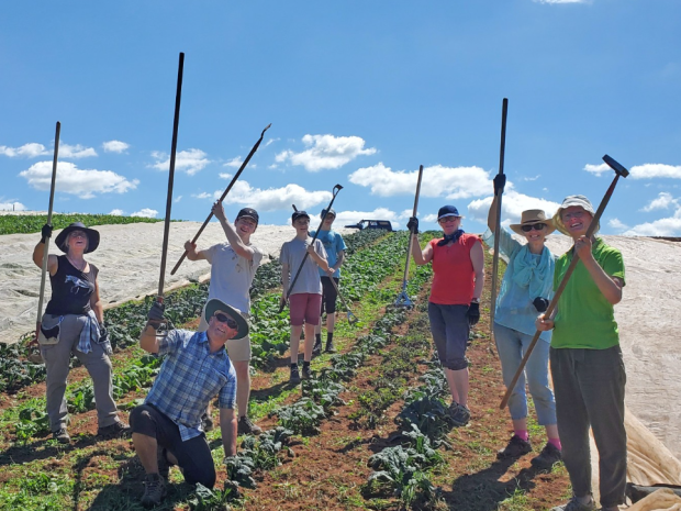The Community Farm volunteers