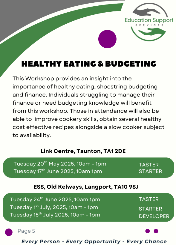 budgeting course flyer