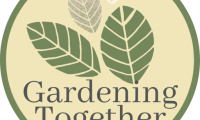 Gardening together logo with leaves