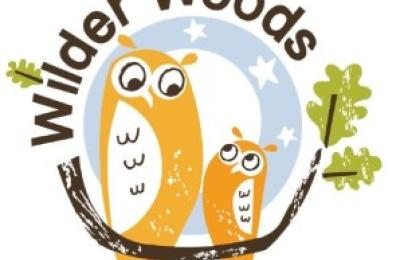 Wilder woods logo 2 owls on a branch